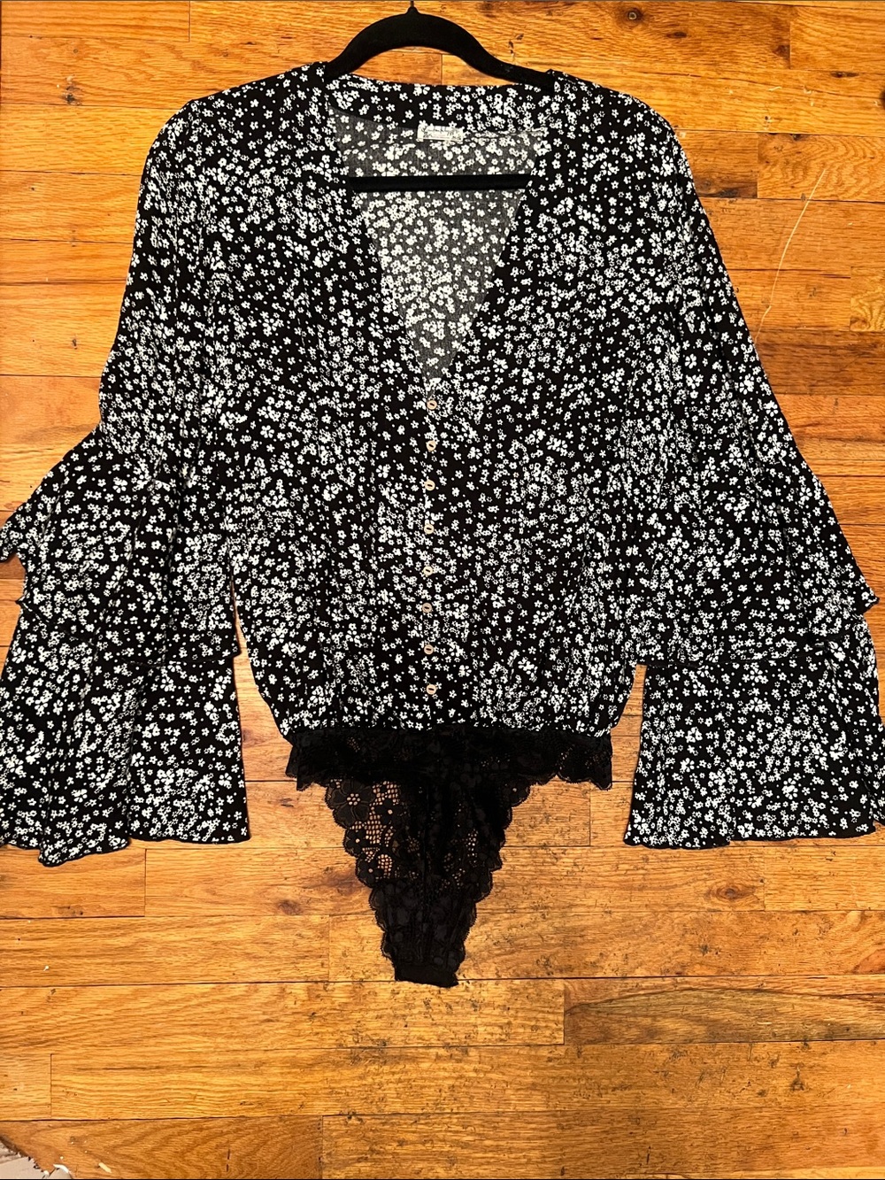 Free People | Ditsy Floral Bodysuit